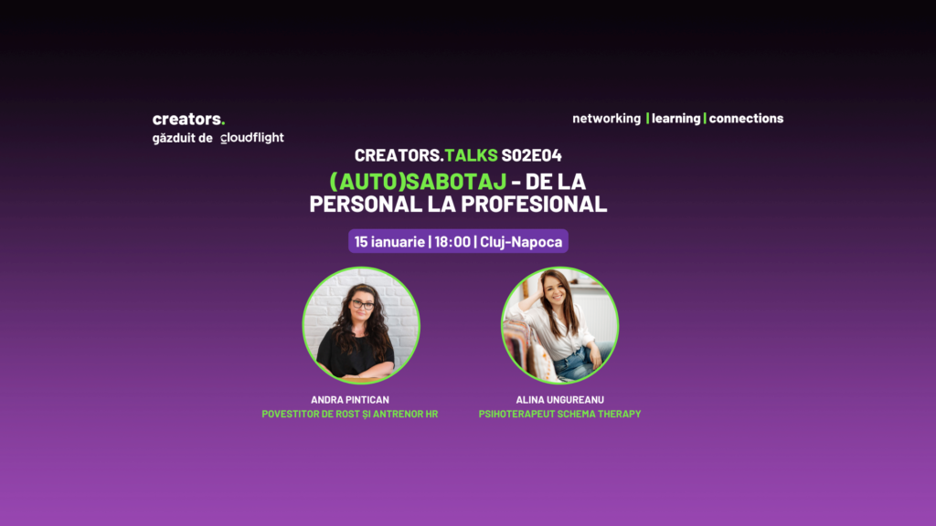 Read more about the article Creators.talks S02E04: (Auto)sabotaj de la personal la profesional