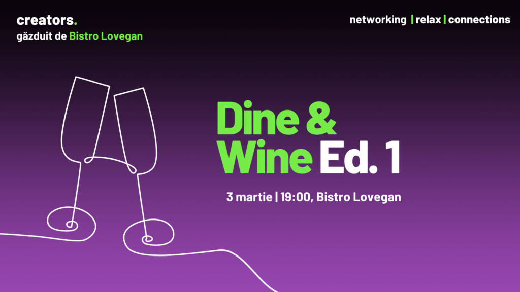 Read more about the article Dine & Wine by Creators cu Camelia Crișan (solista si creator de continut)