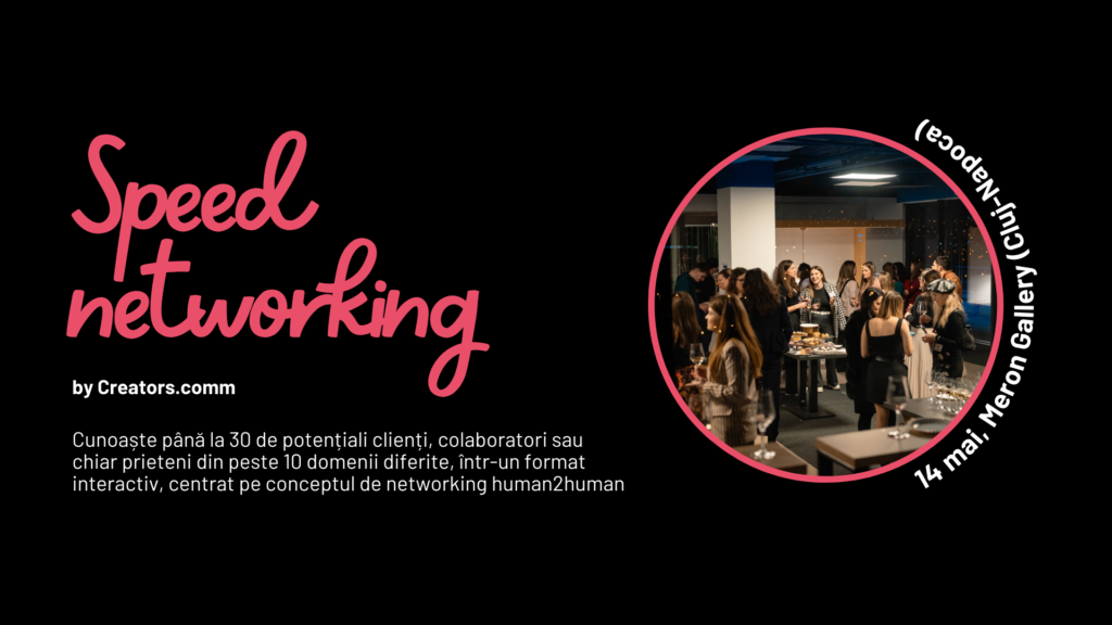 Read more about the article Speed Networking Meet-up by Creators.comm | 14 mai 2025